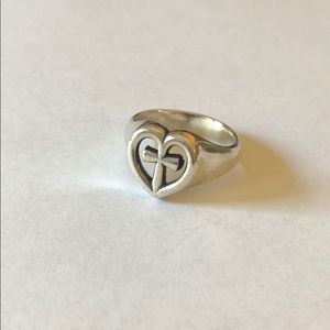 James Avery Eternal Love Ring 8.5 / heart cross